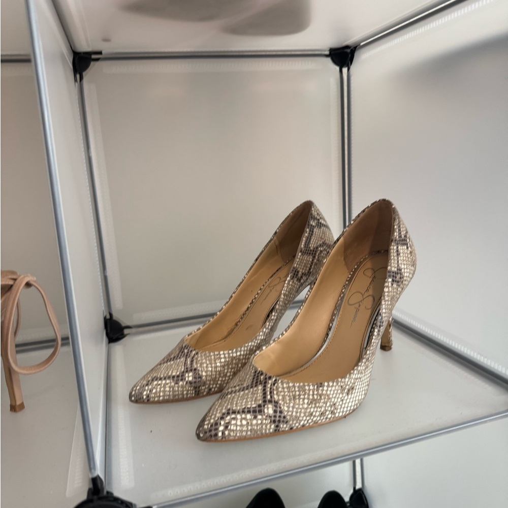 Sam Edelman Snakeskin Patterned Heels